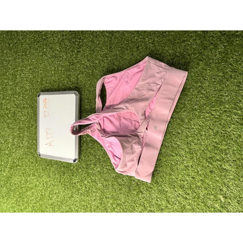 Fabletics Pink Sports Bra Large L cross Back Straps - Picture 2 of 7
